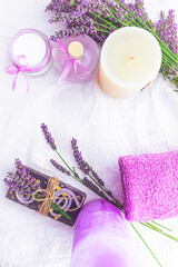 Health beauty spa lavender products soap perfume cream