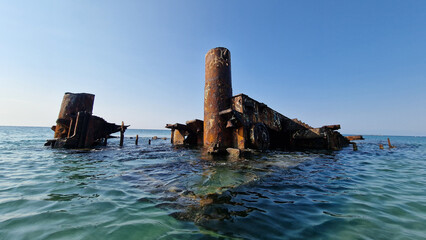 Greek Beach shipwreck 
