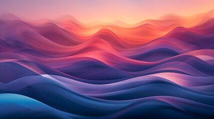 Abstract Wavy Background with Gradient Colors