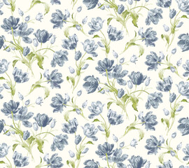 pattern, seamless, flower, floral, wallpaper, vector, leaf, design, ornament, decoration, illustration, nature, texture, plant, spring, vintage, green, ornate, art, decor, textile, flowers, 