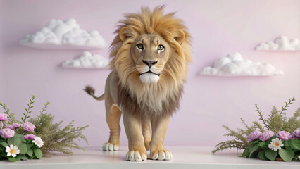 lion and lioness, animal, cat, mane, wildlife, wild, king, zoo, feline, mammal, predator, carnivore, nature, portrait, face, safari, big, leo