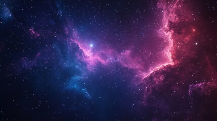 Fototapeta premium Cosmic Nebula with Stars and Galaxy Dust