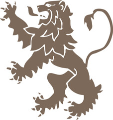 Print, lion, medieval, Scotland, Celtic, concepts, crest, crown, emblem, fantasy, graphic, heraldic, tail, strong, silhouette, shield, royal, power,