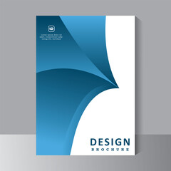 Fototapeta premium Blue brochure design, Book cover, Annual report design layout. catalog. modern pattern. Flyer promotion. magazine, Presentation cover. Abstract business vector template. Vector illustration.