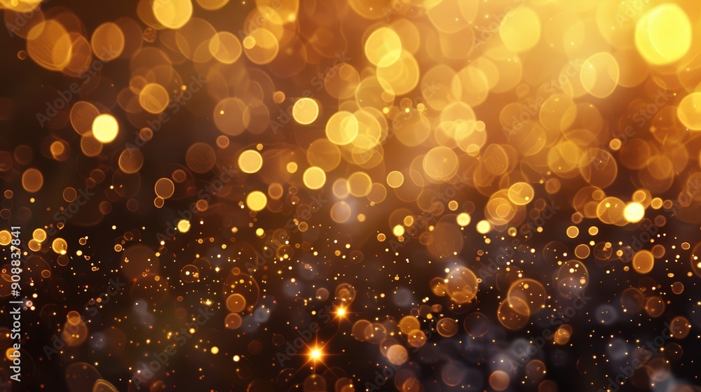 Poster soft yellow lights blur into a mesmerizing bokeh effect, creating a warm, inviting atmosphere perfec
