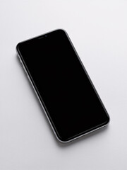 Modern Smartphone on White Surface