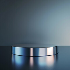 interior of a modern house with close up product display podium