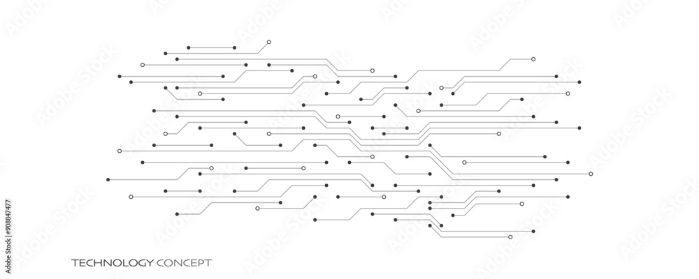 Poster circuit board texture with communication technology concept