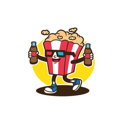 mascot popcorn good for brand, groovy character, mascot character, etc