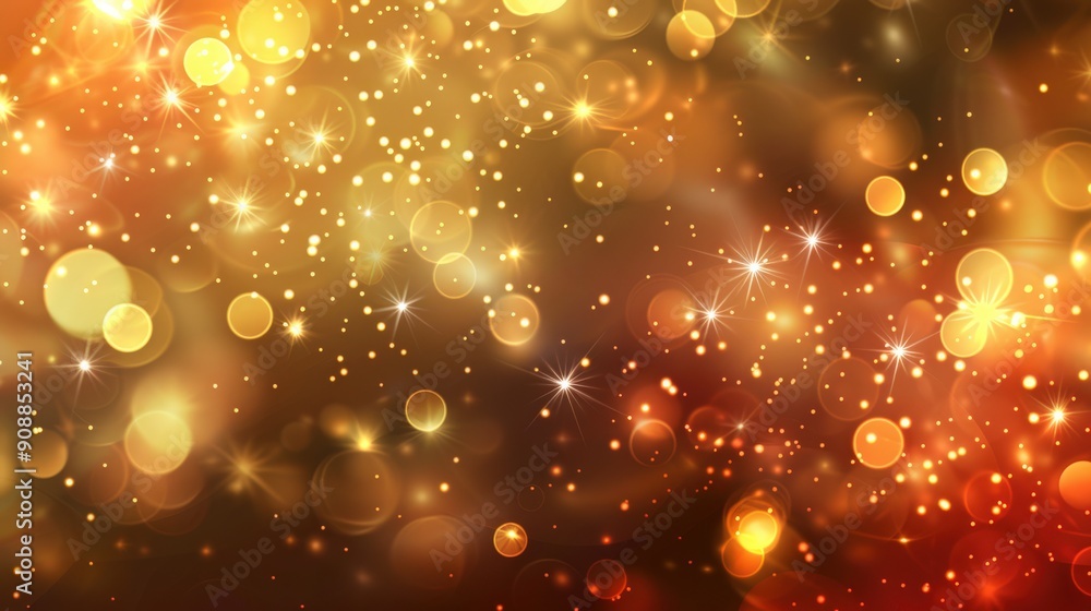 Poster a vibrant background filled with sparkling fireworks and colorful bokeh lights creating a festive at