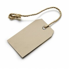 Fototapeta premium An empty tag on white background