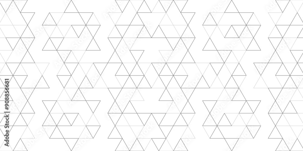 Aufkleber Abstract vector background with a seamless geometric pattern of simple triangle shapes. Stylish vector texture