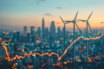 Electricity power grid with stock market graph
