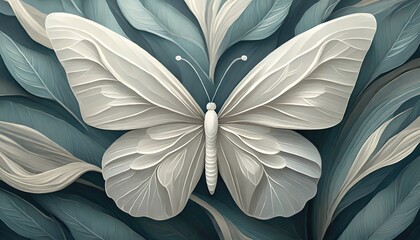 A beautifully designed butterfly artwork, featuring intricate details and soft hues.