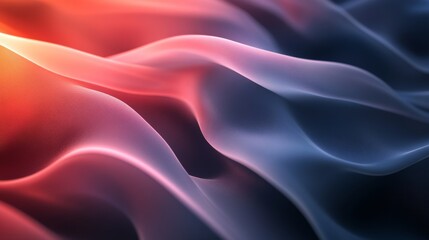 Obraz premium Abstract Wavy Pattern with Red, Pink, and Blue Color Gradient