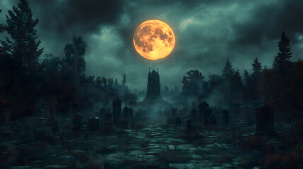 Naklejka premium Halloween Horror