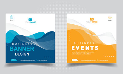 Banner social media, banner templates. Modern banner.