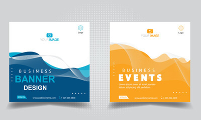 Banner social media, banner templates. Modern banner.
