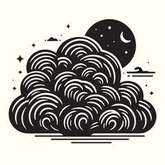 clouds Silhouette Vector Illustration