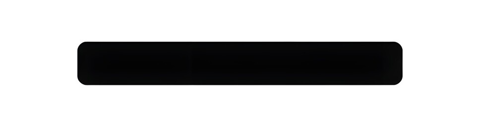 Obraz premium A simple, minimalistic horizontal bar icon in black on a white background. The design should be clean and straightforward with the line of the rectangular symbol clearly visible without any additional