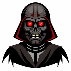 halloween skull with a skull vector svg