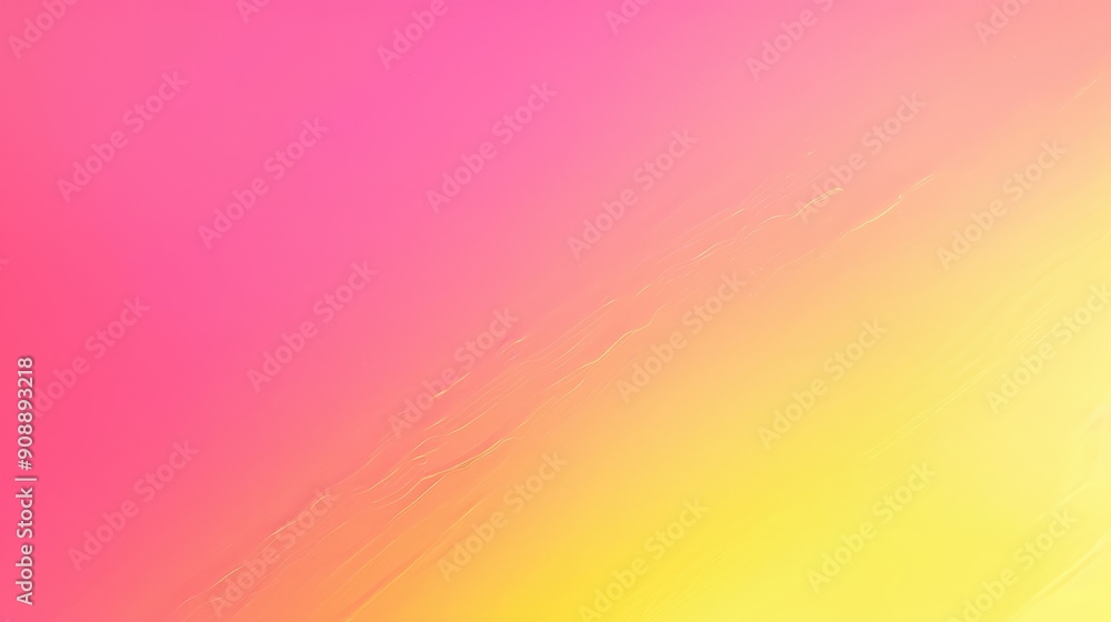 Aufkleber a serene gradient backdrop blends from soft pink to bright yellow, creating a warm and inviting atmo