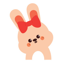 hand drawing cartoon bunny cute animal drawing, doodle