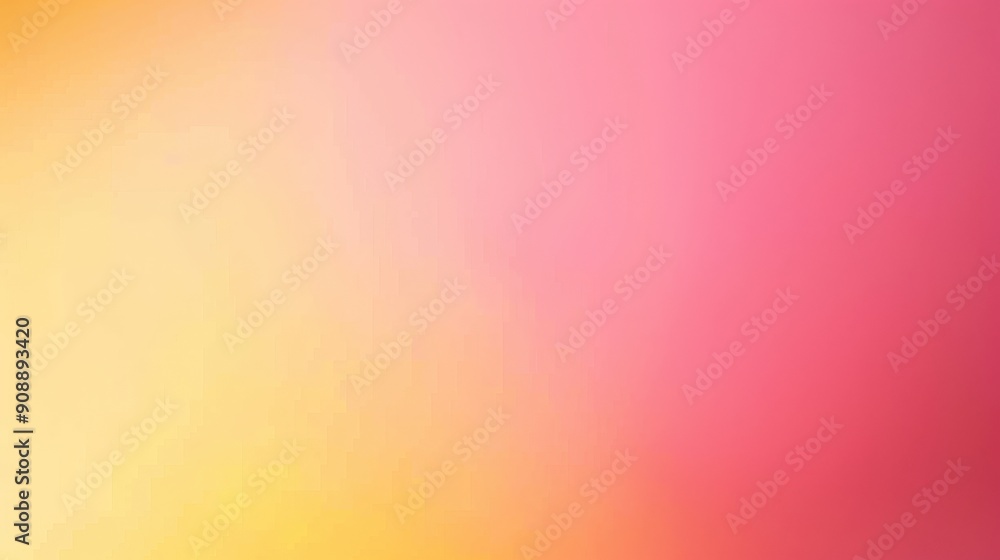Poster a smooth gradient blend transitions gracefully from soft pink to bright yellow, creating a warm and 