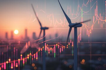 Electricity power grid with stock market graph