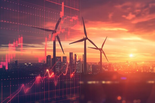 Electricity power grid with stock market graph
