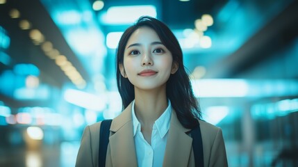 Confident Young Professional in Modern Setting