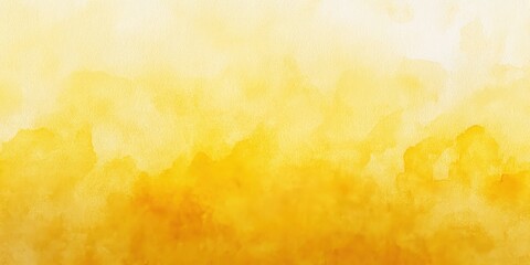 Abstract Yellow Watercolor Background