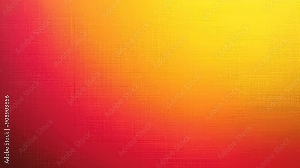 Poster a smooth gradient transitions from bright yellow at the top to deep red at the bottom, creating a wa