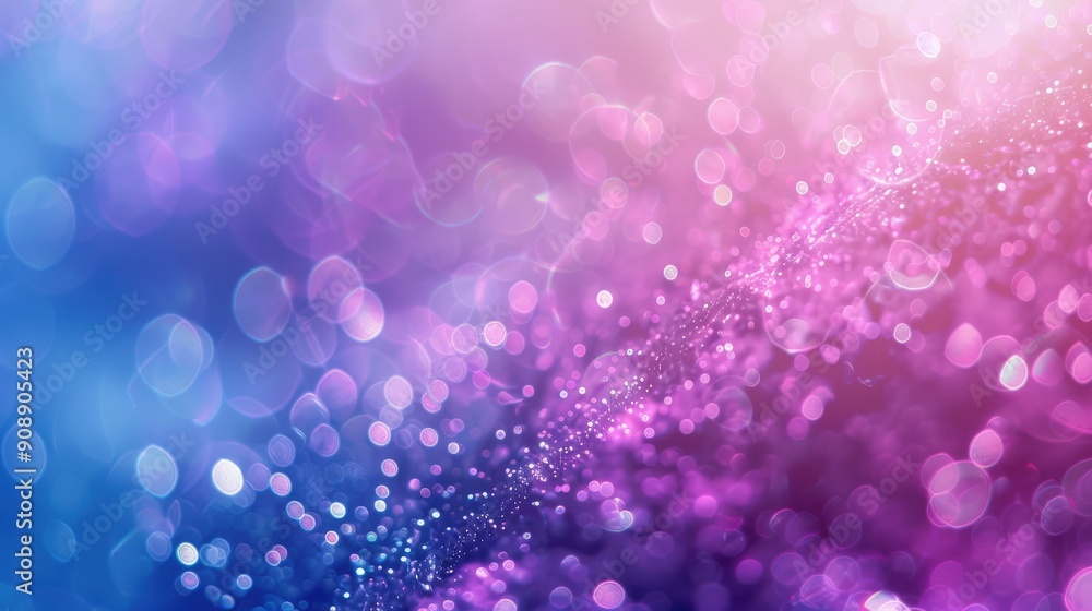Poster delicate patterns of bright purple and blue hues blend seamlessly, creating a dreamy backdrop filled