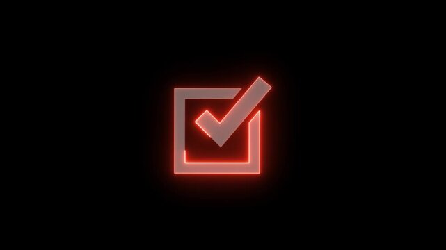 checkmark animation and double check icon. Yes tick. Correct check mark symbol.