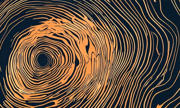 Abstract Tree Ring Pattern