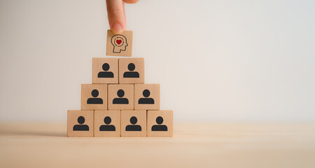 Empathy concept. The power of emotional intelligent, soft skill development. Empathy in the...