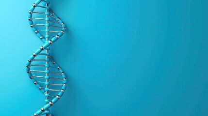 DNA strands, research and discovery, flat design illustration