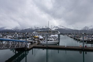 Fototapeta premium Views around the city of Seward, Alaska before a cruise. 