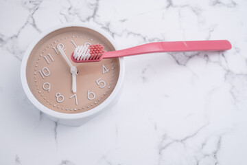 Colored toothbrushes on a color background. Replace your old toothbrush with a new one. Old and new toothbrushes. Dental health and hygiene concept