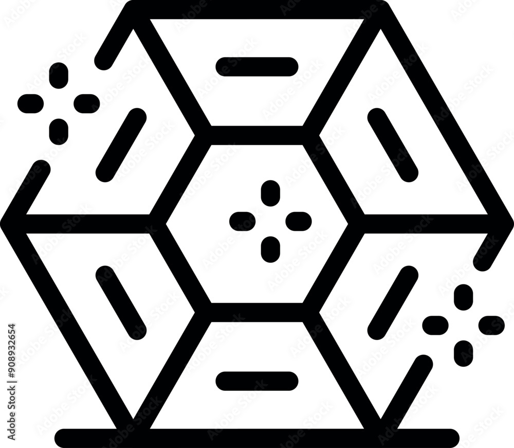 Poster secure digital network is being created, represented by a hexagonal structure with connecting lines 