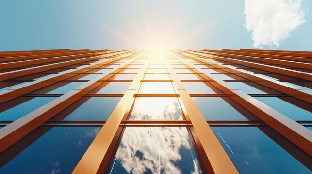 In an ultramodern building, energy use intensity EUI is meticulously managed, with sunlight filtering through smart energy systems