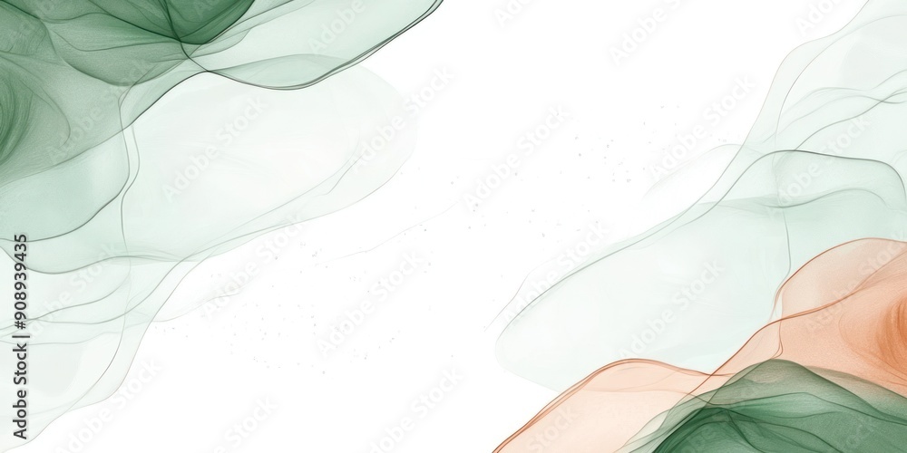 Poster soft textured swirls intertwine in serene hues creating a calming visual experience