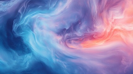 Obraz premium Abstract Swirling Blue and Pink Nebula
