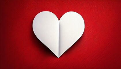 Fototapeta premium red paper heart