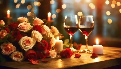 candles and flowers