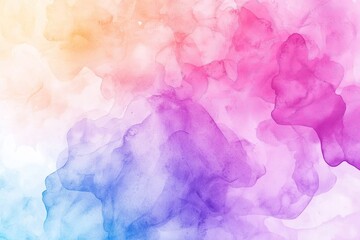 A vibrant and colorful abstract background featuring flowing watercolors in soft hues of pink, purple, and orange.