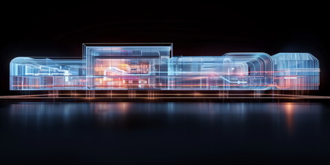 Building piping and energy systems. Generative AI.
