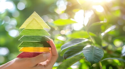 Energy Auditor Presenting Sustainability Report with Efficient Solutions