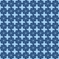 Fabric Pattern, Background Pastel blue, Flowers, navy blue , Seamless.